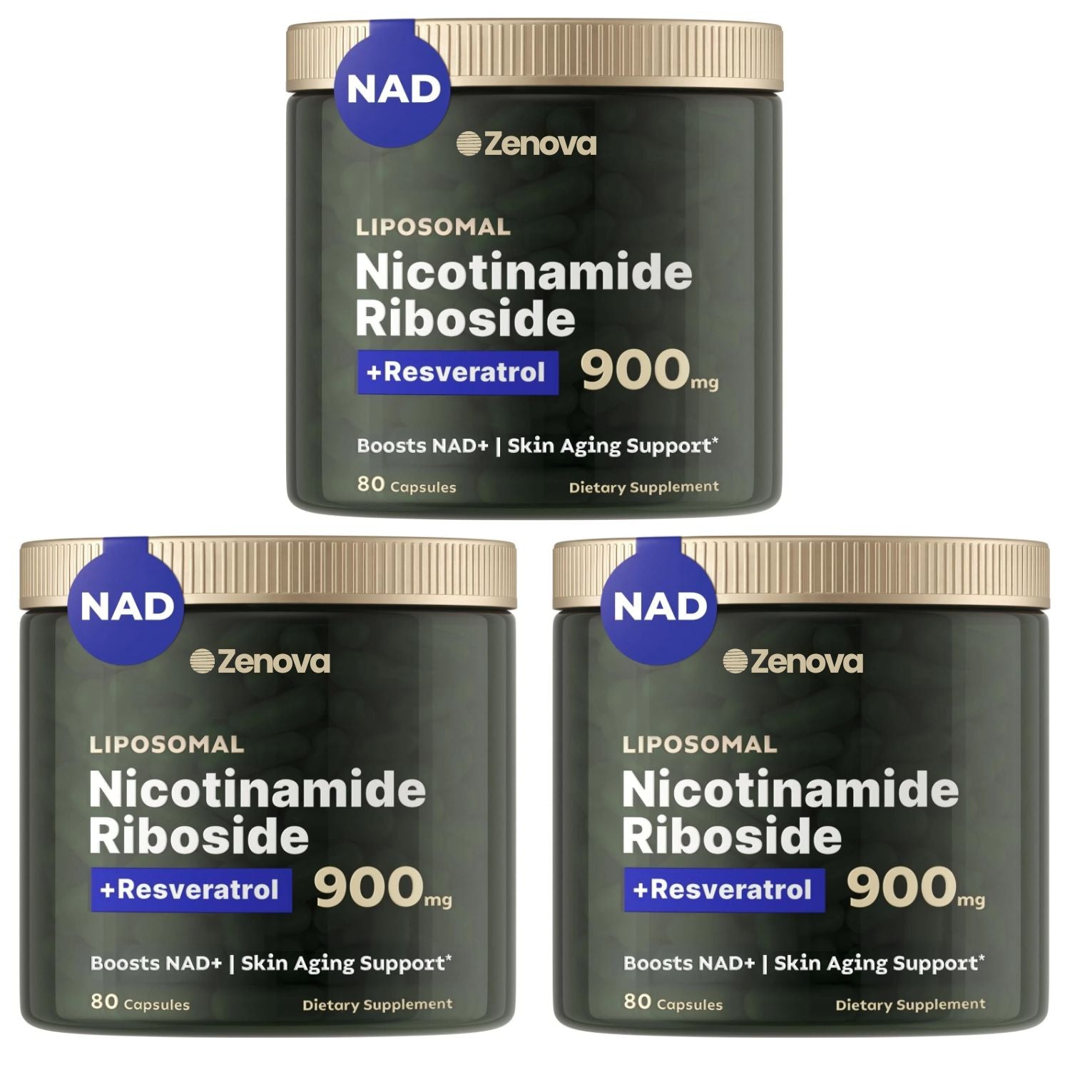 NAD+ Supplement for Skin Aging Support, Energy, and Focus